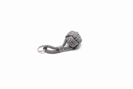 Floating Monkey's Fist Knot Keychain