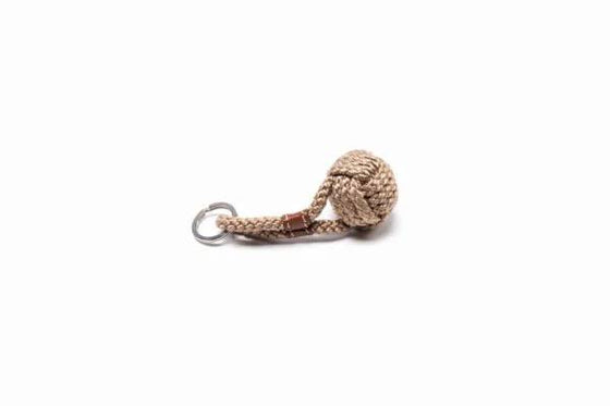 Floating Monkey's Fist Knot Keychain