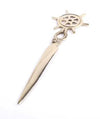 Brass Letter Opener - Rudder