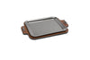 Rectangular serving tray Wood/Steel - large