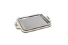 Rectangular serving tray Wood/Steel - large