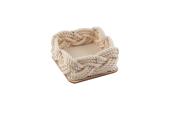 Square rope basket