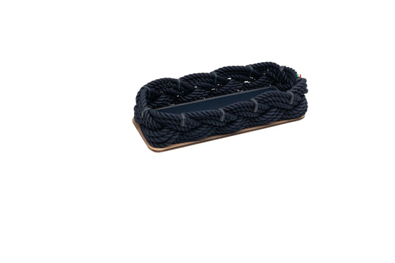Medium rectangular rope basket
