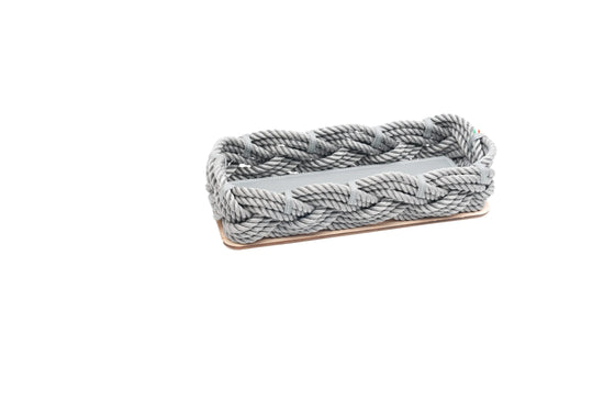 Medium rectangular rope basket