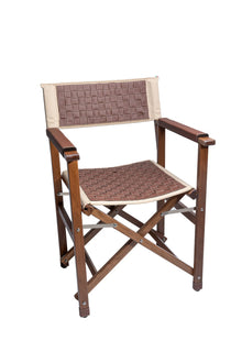  Director chair - woven eco-leather upholstery