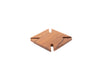 Teak flute/glass holder base acc.