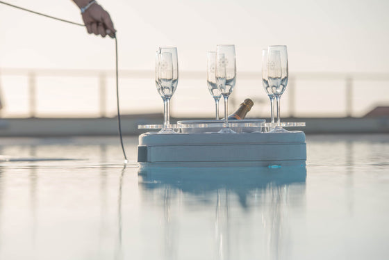 Floating Ice Bucket and Cupholder