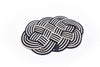 Oval Rope Placemat in Navy Blue and White