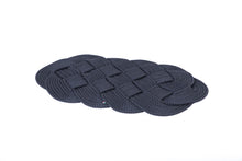  Large Oval Rope Placemat in Navy Blue