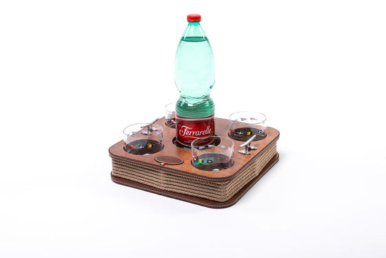 Tray with Built-In Cupholders