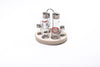 Seven Piece Condiment Holder